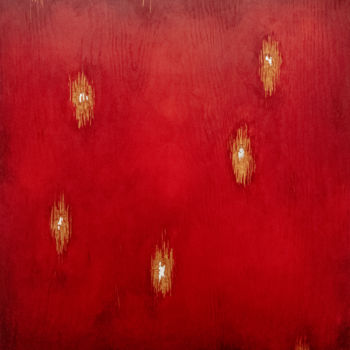 Peinture intitulée "Red Box" par Gor Avetisyan, Œuvre d'art originale, Acrylique