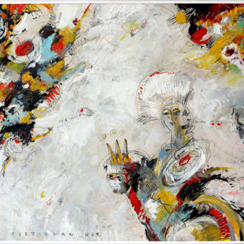 Картина под названием "White Knight" - Gor Avetisyan, Подлинное произведение искусства, Масло