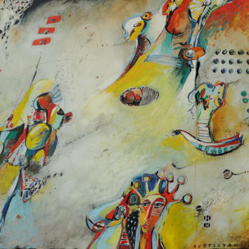 "Composition II" başlıklı Tablo Gor Avetisyan tarafından, Orijinal sanat, Petrol