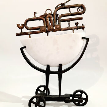 Sculpture titled "Feeling With Song" by Gor Avetisyan, Original Artwork, Bronze