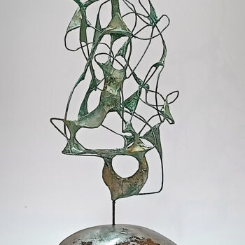 Sculpture titled "Magic Sailboat" by Gor Avetisyan, Original Artwork, Metals