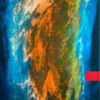 Ζωγραφική με τίτλο "Flame of Creation" από Gordeco®, Αυθεντικά έργα τέχνης, Ακρυλικό