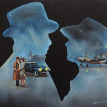 Painting titled "Casablanca" by Gordon Bruce, Original Artwork, Oil