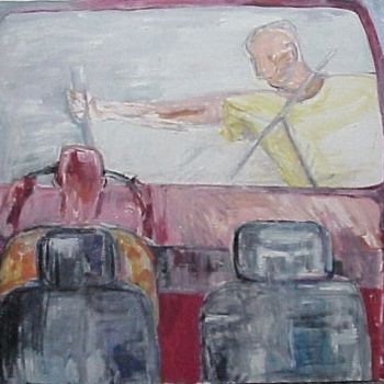 Картина под названием "semaforo" - Bruno, Подлинное произведение искусства, Масло