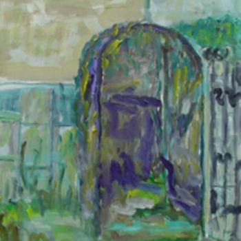 Pittura intitolato "angolo giardino Cur…" da Bruno, Opera d'arte originale, Olio