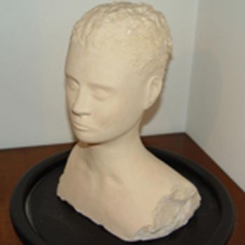 Sculpture titled "busto di femmina" by Bruno, Original Artwork, Clay