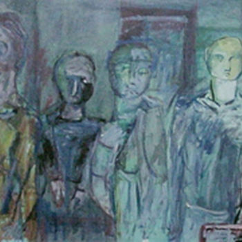 Pittura intitolato "metropolitana" da Bruno, Opera d'arte originale, Olio