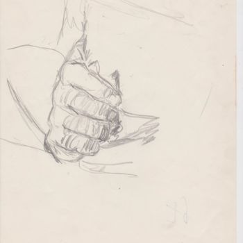 Zeichnungen mit dem Titel "studio-di-mano" von Bruno, Original-Kunstwerk, Bleistift