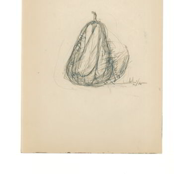 Disegno intitolato "pera" da Bruno, Opera d'arte originale, Inchiostro