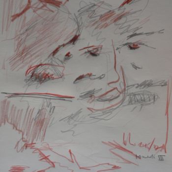 Dessin intitulée "momenti-3.jpg" par Bruno, Œuvre d'art originale, Conté