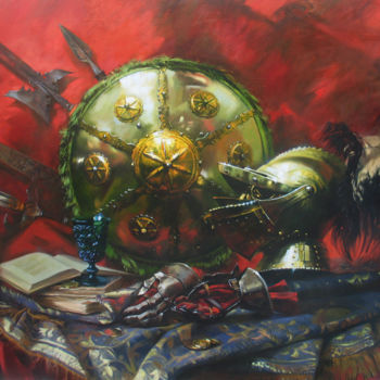 Картина под названием "Рыцарский натюрморт" - Светлана Горячева, Подлинное произведение искусства, Масло