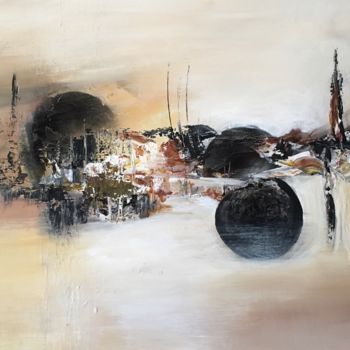 Malerei mit dem Titel "Egipt o zachodzie s…" von Malgorzata Kuraczyk, Original-Kunstwerk