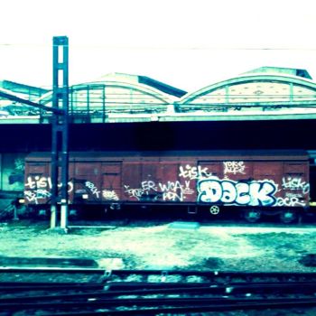 Photographie intitulée "Gare" par Valérie Gosse, Œuvre d'art originale