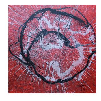 Peinture intitulée "rouge" par Gotié, Œuvre d'art originale, Acrylique