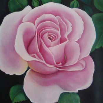Pittura intitolato "Rosa Francia" da Yumira Guevara, Opera d'arte originale