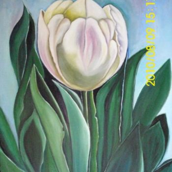Pittura intitolato "Tulipan" da Yumira Guevara, Opera d'arte originale