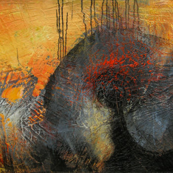 Malarstwo zatytułowany „Abstractif” autorstwa Gotz, Oryginalna praca, Akryl