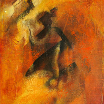 Painting titled "Là" by Gotz, Original Artwork, Acrylic
