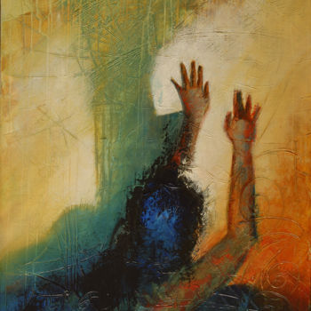 Peinture intitulée "L'espoir" par Gotz, Œuvre d'art originale, Acrylique