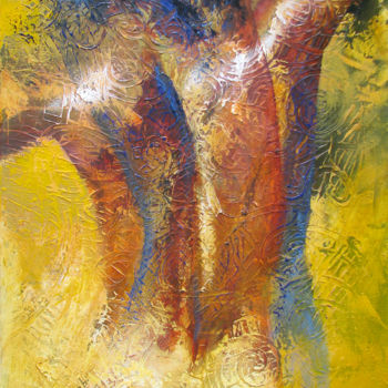 Peinture intitulée "Narcisse" par Gotz, Œuvre d'art originale, Acrylique