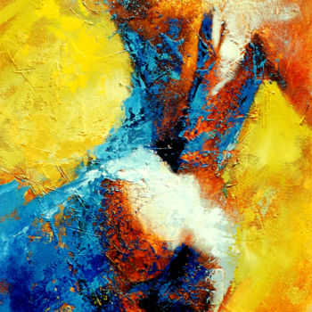 Painting titled "La danse" by Gotz, Original Artwork, Acrylic