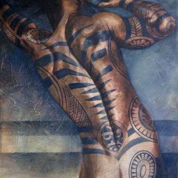 Painting titled "Manu" by Gotz, Original Artwork, Acrylic