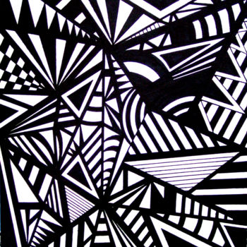 Drawing titled "Triangulations" by Marianne Veirard, Original Artwork, Other