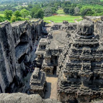 Photography titled "Kailash Temple- 200…" by Goutam Chakraborty, Original Artwork