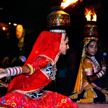 Photography titled "Folk Dance of India!" by Goutam Chakraborty, Original Artwork