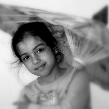 Photography titled "Printed Umbrella" by Goutam Chakraborty, Original Artwork