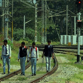 Photography titled "Adolescents- A jour…" by Goutam Chakraborty, Original Artwork