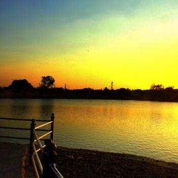 Photography titled "A glorious Sunset i…" by Goutam Chakraborty, Original Artwork