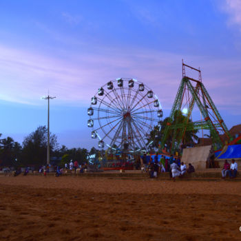 Photography titled "Carnival on the Bea…" by Goutam Chakraborty, Original Artwork