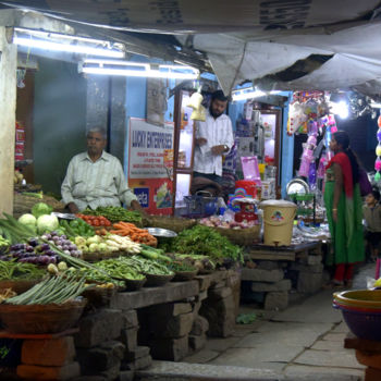 Fotografia zatytułowany „Market!” autorstwa Goutam Chakraborty, Oryginalna praca