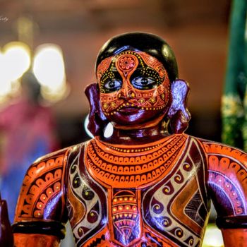 Photography titled "A Tribal Wooden Dol…" by Goutam Chakraborty, Original Artwork
