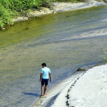 摄影 标题为“Following the River!” 由Goutam Chakraborty, 原创艺术品