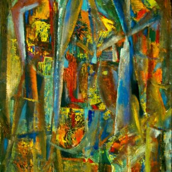 Painting titled "carceri-60-x-80.jpg" by Johnny Masada, Original Artwork, Oil