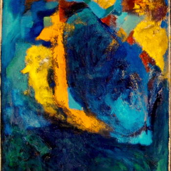 Peinture intitulée "wildes Blau.jpg" par Johnny Masada, Œuvre d'art originale, Acrylique
