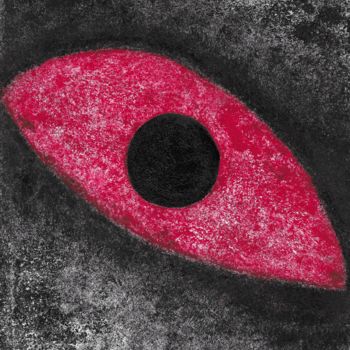 Картина под названием "The Eye that Never…" - Graciete Matos, Подлинное произведение искусства, Акрил