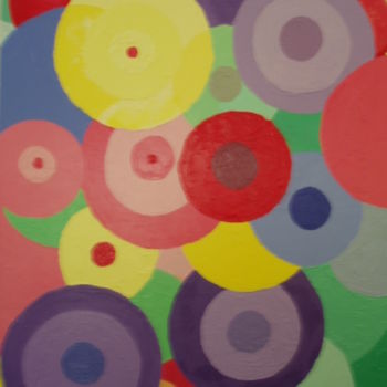 Painting titled "ap5014-round-and-ro…" by Grace Tsui, Original Artwork