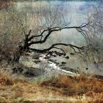 Photography titled "Silent Beach" by Randi Grace Nilsberg, Original Artwork, Manipulated Photography