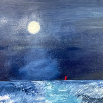 Pintura titulada "Sail Away into the…" por Graeme Callaghan, Obra de arte original, Oleo Montado en Bastidor de camilla de m…