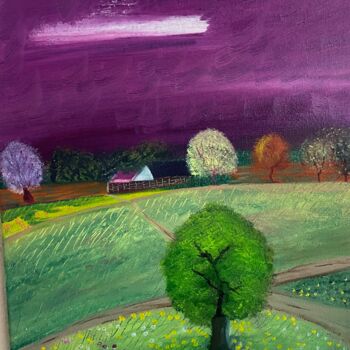 Картина под названием "Crossroads" - Graeme Callaghan, Подлинное произведение искусства, Масло