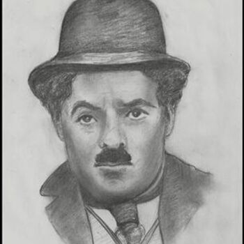 Zeichnungen mit dem Titel "charlie Chaplin" von Victor Covaliov, Original-Kunstwerk