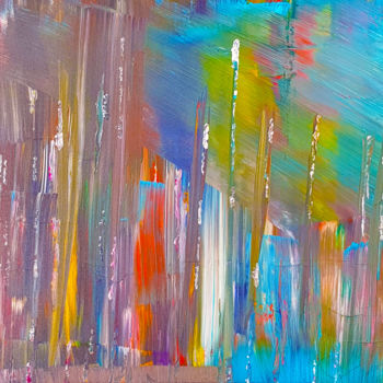 Картина под названием "rainbow-falls.jpg" - Graham Rhodes, Подлинное произведение искусства