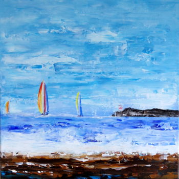 Pittura intitolato "Sail away" da Graham Evans, Opera d'arte originale, Acrilico