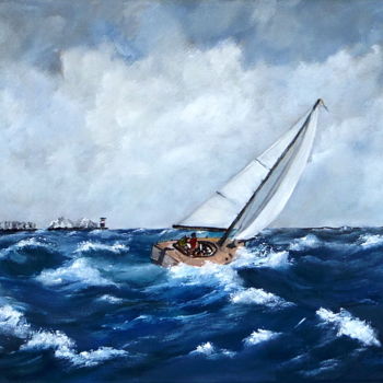 Картина под названием "Sailing around the…" - Graham Evans, Подлинное произведение искусства, Акрил