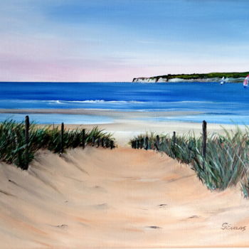 Malarstwo zatytułowany „To the beach” autorstwa Graham Evans, Oryginalna praca, Akryl