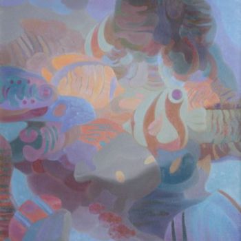 Malerei mit dem Titel "Морские тайны" von David Kharebov, Original-Kunstwerk, Öl