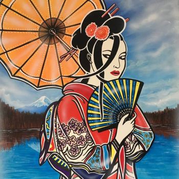 Painting titled "YARI SAN" by Carlos Granela, Original Artwork, Acrylic